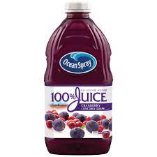 [13827] Ocean Spray 100% Juice Cran-Grape 64OZ