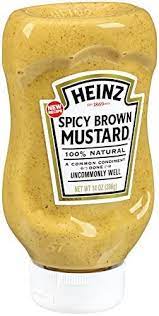 HEINZ SPICY BROWN MUSTARD 14OZ