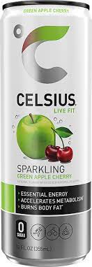 CELSIUS GREEN APPLE CHERRY 355ML