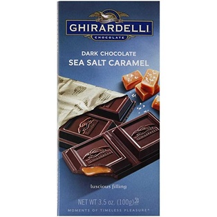 GHIRARDELLI DARK CHOCOLATE SEA SALT CARAMEL