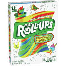 FRUIT ROLL UPS TROPICAL TIE-DYE 5OZ