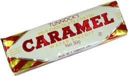 [01518] Tunnock Caramel Wafer Single